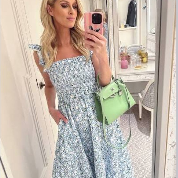 Hill House Ellie in Blue Basketweave Vine - Picture 6 of 6